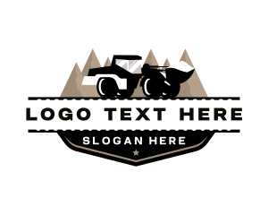 Excavator Loader Digger logo design