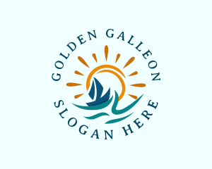 Galleon - Sunny Maritime Boat logo design