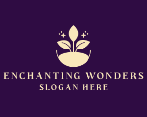 Enchanted Organic Leaf logo design