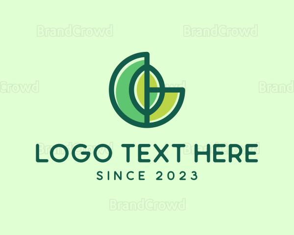 Abstract Eco Leaf Logo