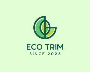 Abstract Eco Leaf logo design