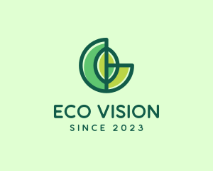 Abstract Eco Leaf logo design