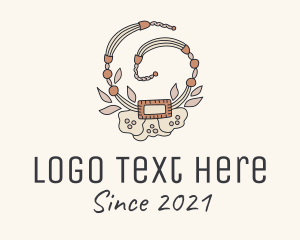 Tribal - Boho Flower Necklace logo design