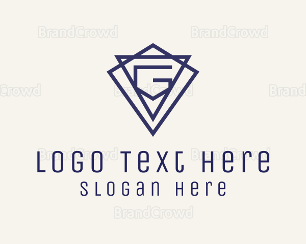 Blue Letter G Jewelry Logo
