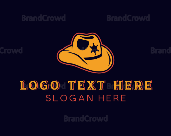 Cowboy Sheriff Hat Logo