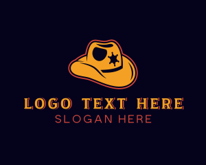 Wild West - Cowboy Sheriff Hat logo design