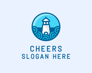 Coastal Marine Lighthouse Logo