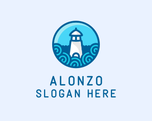 Coastal Marine Lighthouse logo design