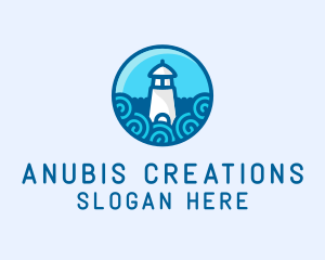 Coastal Marine Lighthouse logo design