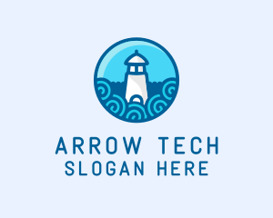 Coastal Marine Lighthouse logo design