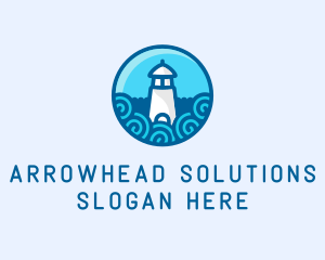 Coastal Marine Lighthouse logo design