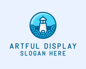 Coastal Marine Lighthouse logo design