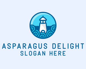 Coastal Marine Lighthouse logo design