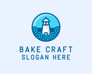 Coastal Marine Lighthouse logo design