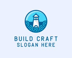 Coastal Marine Lighthouse logo design