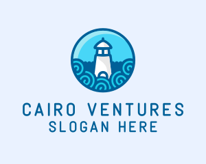 Coastal Marine Lighthouse logo design