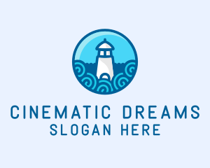 Coastal Marine Lighthouse logo design