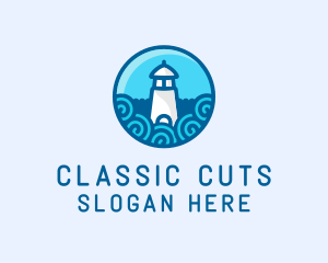 Coastal Marine Lighthouse logo design