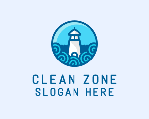 Coastal Marine Lighthouse logo design