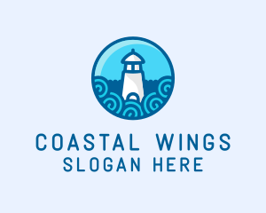 Coastal Marine Lighthouse logo design