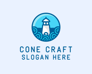 Coastal Marine Lighthouse logo design