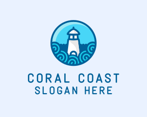 Coastal Marine Lighthouse logo design