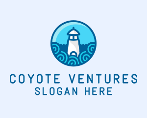 Coastal Marine Lighthouse logo design