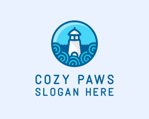 Coastal Marine Lighthouse logo design