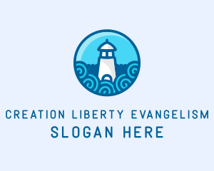 Coastal Marine Lighthouse logo design