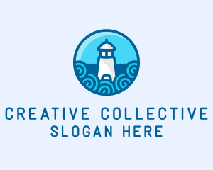 Coastal Marine Lighthouse logo design