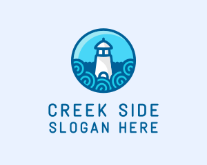 Coastal Marine Lighthouse logo design