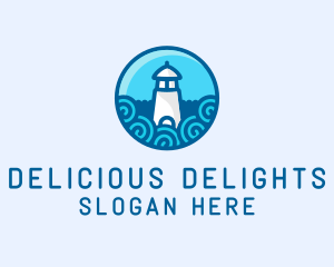 Coastal Marine Lighthouse logo design