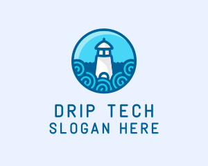 Coastal Marine Lighthouse logo design