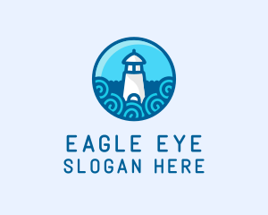 Coastal Marine Lighthouse logo design