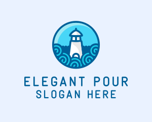 Coastal Marine Lighthouse logo design