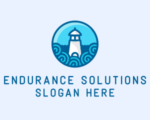 Coastal Marine Lighthouse logo design