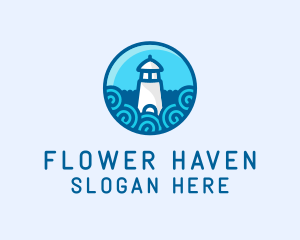 Coastal Marine Lighthouse logo design