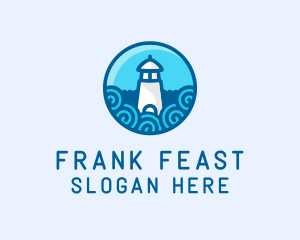 Coastal Marine Lighthouse logo design