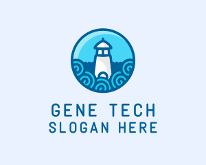 Coastal Marine Lighthouse logo design