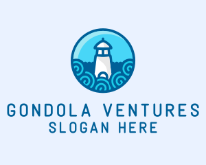 Coastal Marine Lighthouse logo design