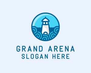 Coastal Marine Lighthouse logo design