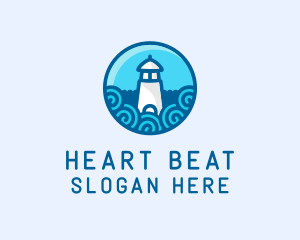 Coastal Marine Lighthouse logo design