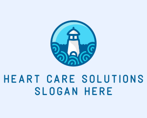 Coastal Marine Lighthouse logo design