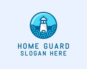 Coastal Marine Lighthouse logo design