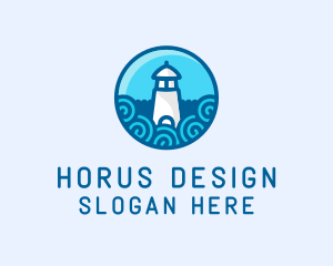 Coastal Marine Lighthouse logo design