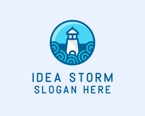 Coastal Marine Lighthouse logo design