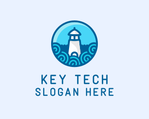 Coastal Marine Lighthouse logo design