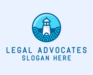 Coastal Marine Lighthouse logo design