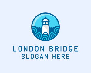 Coastal Marine Lighthouse logo design