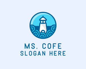 Coastal Marine Lighthouse logo design